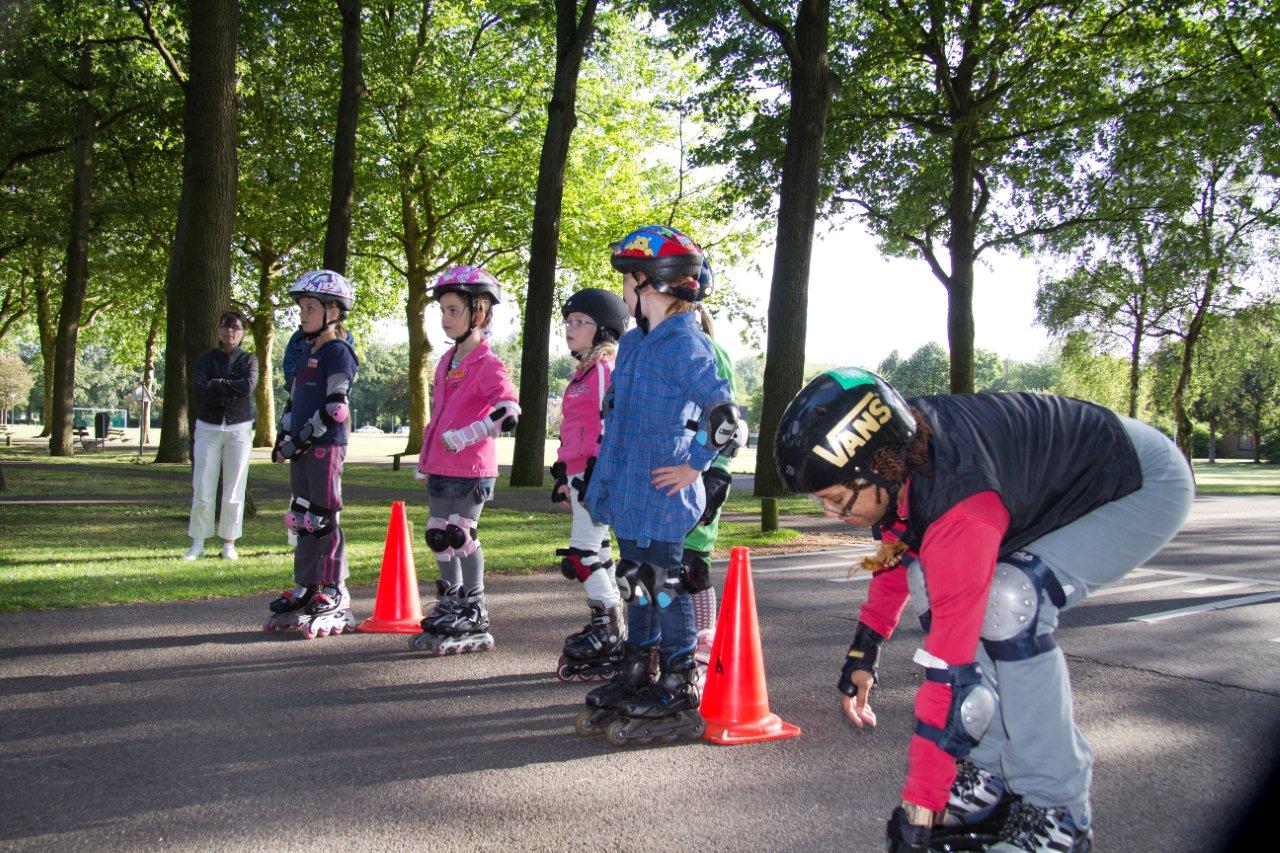 Start-to-skate op terrein van Zorgpark Reinier van Arkel